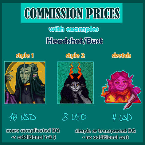 commission prices!